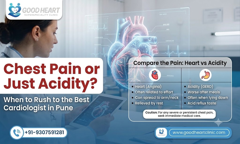 Chest Pain or Just Acidity When to Rush to the Best Cardiologist in Pune
