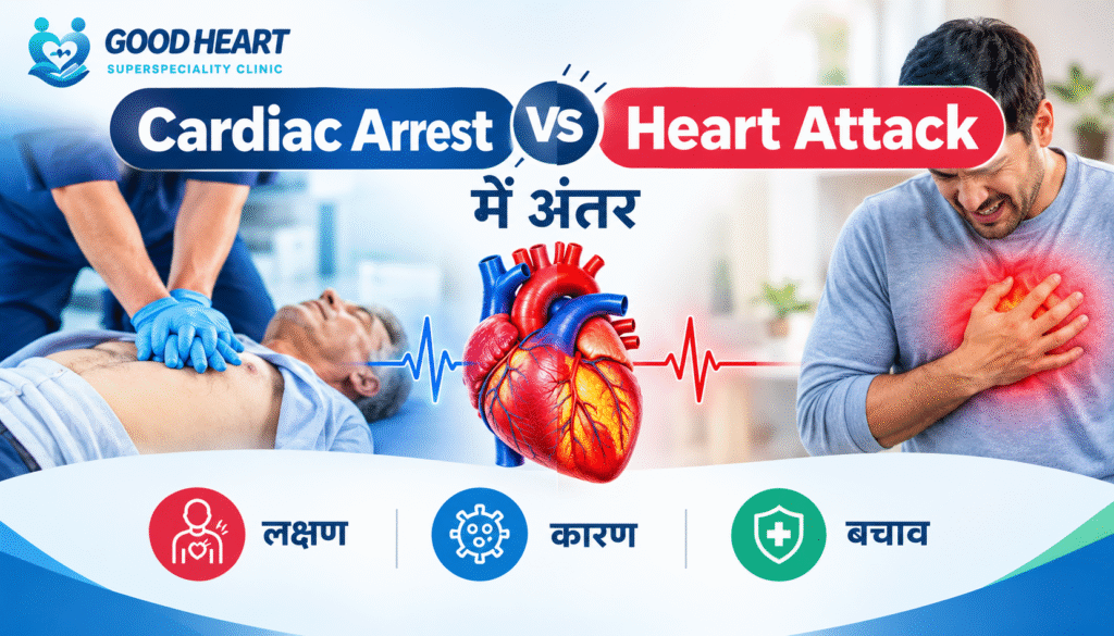 Cardiac Arrest और Heart Attack